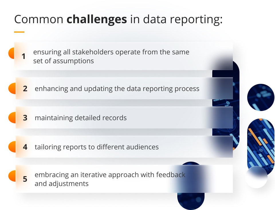 Challenges in data reporting
